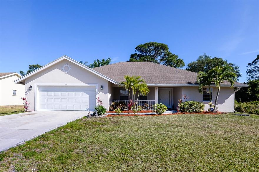 Very well maintained 3/2 featuring tile throughout the entire house, granite counters in the kitchens and baths, stainless steel appliances and large screened lanai.