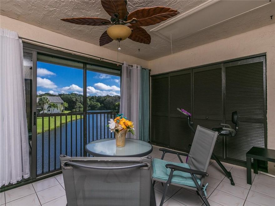 Beautiful, Spacious 3 Bedroom/2 Bathroom Corner Unit with Large Balcony enclosed with Glass Sliders overlooking a serene waterway with natural habitat.  Updated Bathrooms & New Flooring throughout.  Lots of Natural Light. Pet Friendly! 2 Dogs Allowed. Max 20lbs each. Plenty of Closet/Storage Space. Amenities: Community Pool, Lap Pool, Tennis Courts, Pickleball Courts, Clubhouse, Gym, Theater, Basketball Court, Tot Lot..... Association requires a minimum of 12% down.  Monthly Maintenance is $370 plus $165/Quarter for Master Association. Easy to​​‌​​​​‌​‌​​​‌‌​​​‌‌‌​​‌​​‌‌​​​​ Show!
