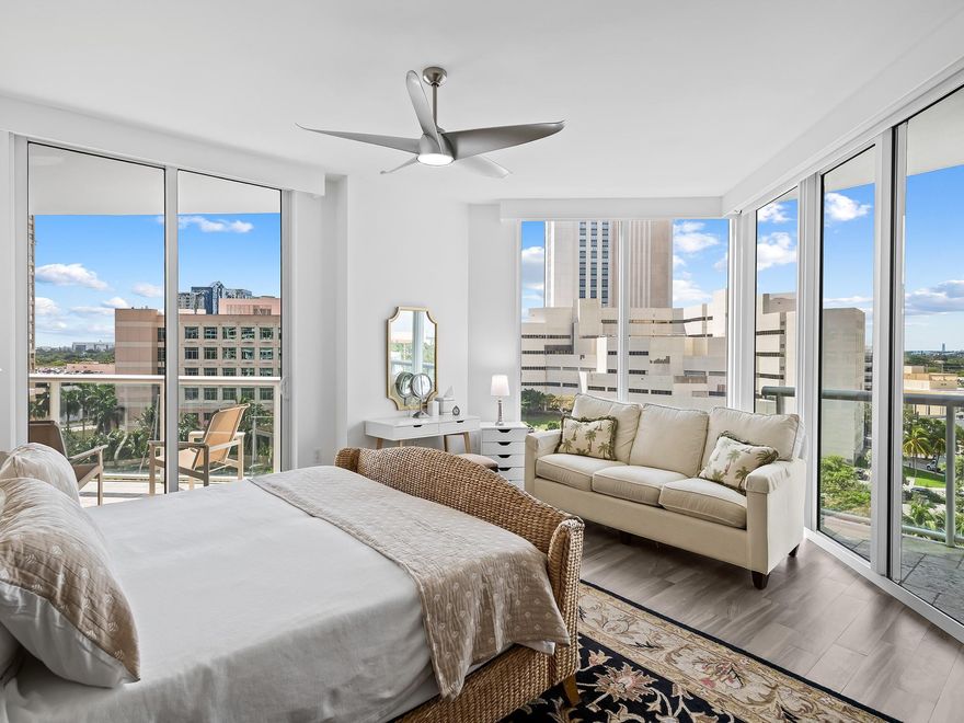 Welcome to Las Olas River House #910. This 3-bedroom, 3.5-bathroom Park Avenue residence spans over 3,400 square feet of living space and combines phenomenal panoramic views of yachts parading down the New River, the stunning Fort Lauderdale skyline and spectacular sunsets. As you enter through your private elevator, this property features floor-to-ceiling windows, private terraces, a gourmet kitchen with luxury appliances, dining room/den and spacious bedrooms including a lavish primary suite. Located steps from Las Olas Boulevard's dining, shopping, and entertainment, next door to the newly redone Huizenga Park, walkable to the Brightline and all with Fort Lauderdale's beaches just minutes away.