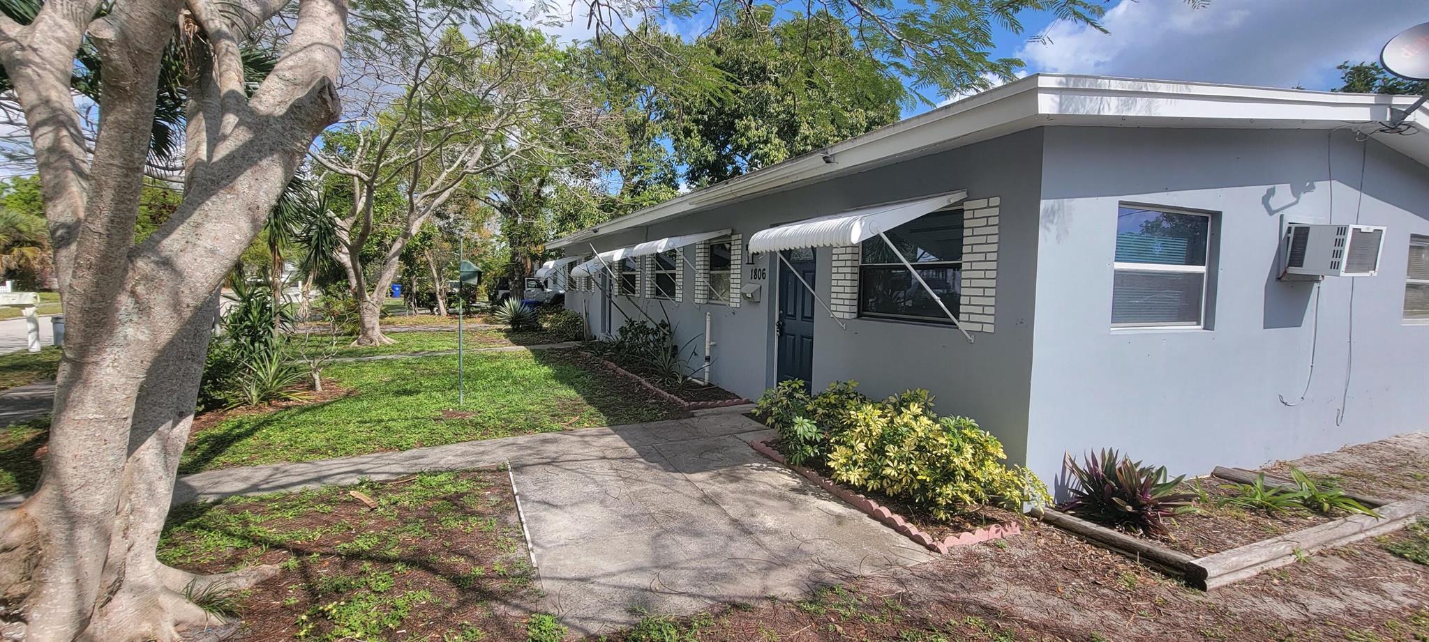 Rare opportunity to purchase an income producing property. This duplex features 2 bedrooms and 1 bath in each unit. All tile throughout and recently updated. This residence is located downtown and close to shopping. Backyard area and new landscaping makes this property feel like home. Both units are currently rented.