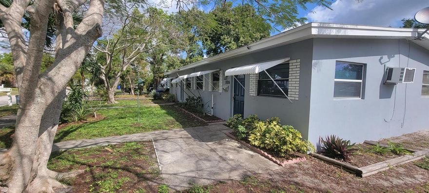 Rare opportunity to purchase an income producing property. This duplex features 2 bedrooms and 1 bath in each unit. All tile throughout and recently updated. This residence is located downtown and close to shopping. Backyard area and new landscaping makes this property feel like home. Both units are currently rented.
