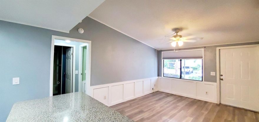 PARK RIGHT IN FRONT OF YOUR HOME, EASY IN AND OUT!!! LOCATION LOCATION LOCATION!!!Welcome to an ALL AGES Vero Beach's finest community. You can walk/bike to Lagoon Greenway by the river. Walk to gym, bridge to Hutchison Island, bike everywhere, close to restaurants, retail shops. Nicely updated, beautiful, clean, END UNIT, very well taken care of, open floorplan, LARGE one bedroom, one bath, laundry room with washer/dryer. LARGE screened in porch with ceiling fan perfect for you to relax in also has an updated landscaping outside of IT. WATER included. First, Last, Security Deposit, non-refundable pet fee, Renter's Insurance upfront.