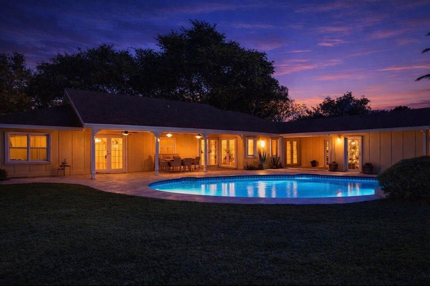 The Countrywalk Compound. Two Homes/One roof in Countywalk, this spacious 6-bedroom, 3-bathroom home offers comfort and multi-family living. The property includes a separate-entrance 1-bed 1-bath in-law quarters with its own washer/dryer and kitchenette—perfect for family or $2000/month Rental Income. Impressive 14,600-sq-ft lot, the backyard is a private retreat featuring a 45×20 pool/spa, large covered patio ideal for entertaining, and a storage shed for added convenience.Inside, features a remodeled kitchen with an island breakfast bar, remodeled bathrooms, recessed lighting, and Spanish tile throughout. Major upgrades include full hurricane protection, A/C installed 2019, and two tankless water heaters. The 2-car garage with epoxy floor, large driveway for additional parking.