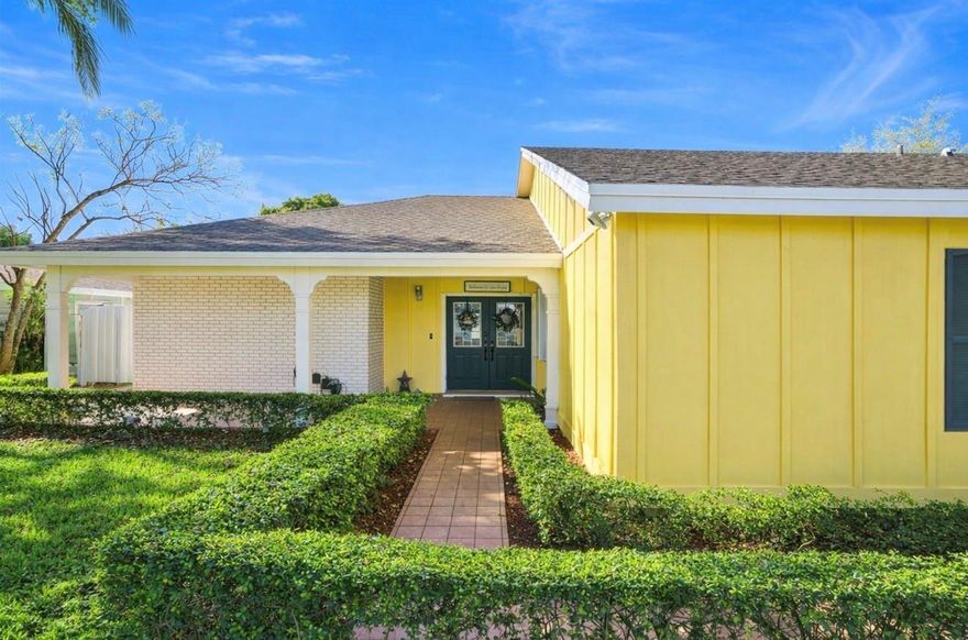 The Countrywalk Compound. Two Homes/One roof in Countywalk, this spacious 6-bedroom, 3-bathroom home offers comfort and multi-family living. The property includes a separate-entrance 1-bed 1-bath in-law quarters with its own washer/dryer and kitchenette—perfect for family or $2000/month Rental Income. Impressive 14,600-sq-ft lot, the backyard is a private retreat featuring a 45×20 pool/spa, large covered patio ideal for entertaining, and a storage shed for added convenience.Inside, features a remodeled kitchen with an island breakfast bar, remodeled bathrooms, recessed lighting, and Spanish tile throughout. Major upgrades include full hurricane protection, A/C installed 2019, and two tankless water heaters. The 2-car garage with epoxy floor, large driveway for additional parking.