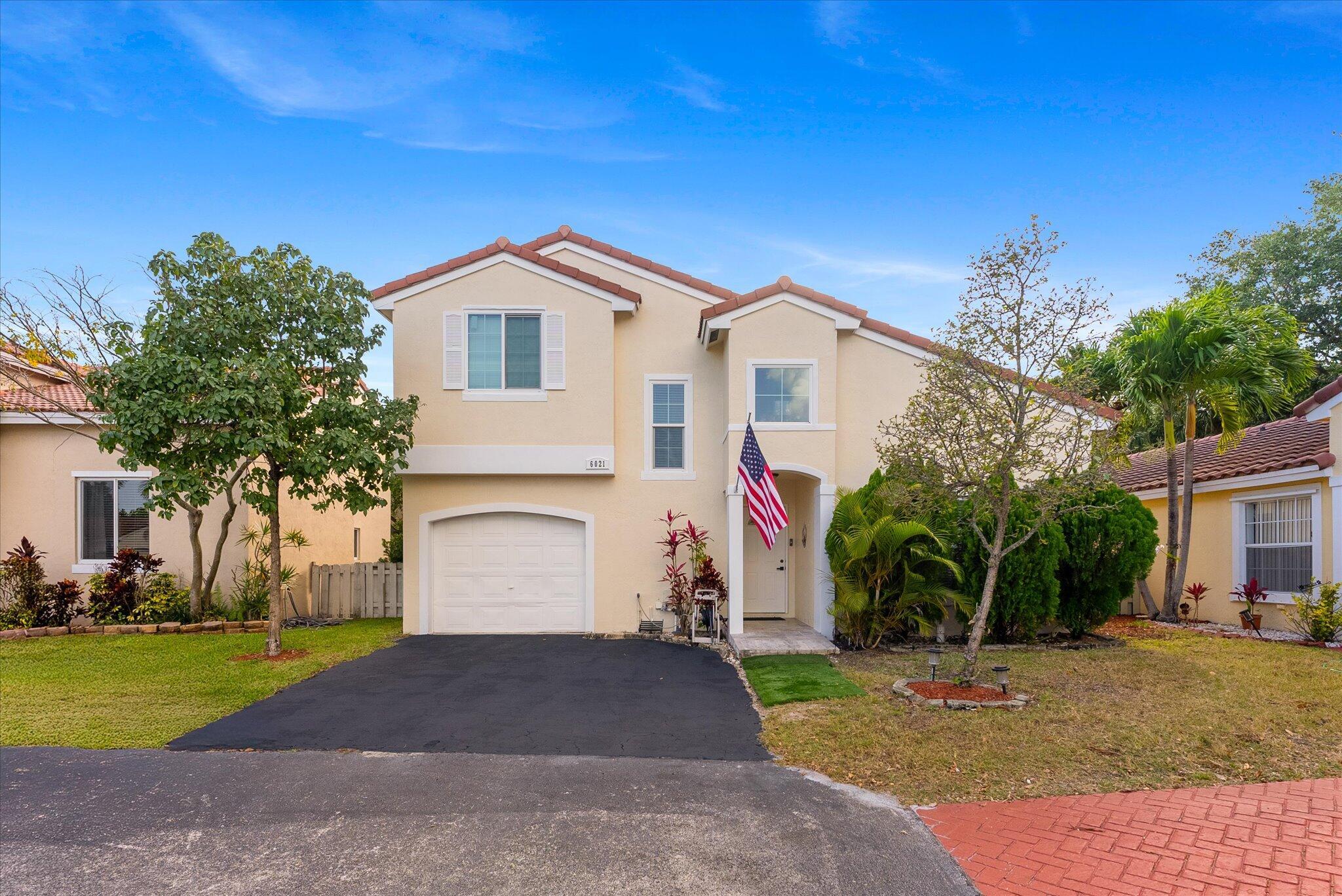 WELCOME HOME to this beautifully renovated two story 3 bedroom / 2.5 bathroom home boasting over 1,700 square feet of living space, located within the highly sought after Sorbet community. This home is move in ready! Notable features include, primary bedroom located on 1st floor, updated bathrooms, brand new hot water heater, newer appliances, impact glass windows and doors (partial), new vinyl flooring throughout the upstairs, crown molding, new ceiling fans, beautiful ceramic tile throughout the downstairs living areas, granite countertops, wood cabinetry, fenced in back yard with pavers, freshly painted, 2007 roof and so much more. Walking distance to schools, parks, shopping and in an A rated school district. Do not miss your opportunity to own this fabulous home today!