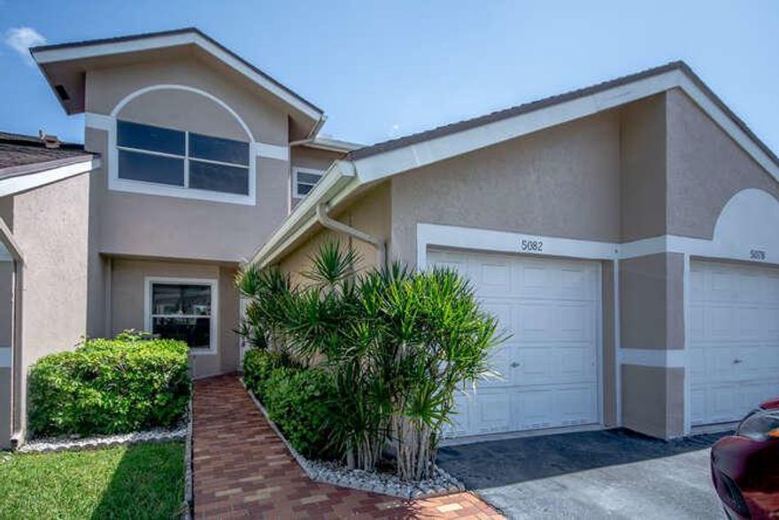 Waterfront! Enjoy a great Florida lifestyle in this freshly painted and well maintained townhouse w/1 car garage. Open floor plan. Sunny eat-in kitchen and a breakfast bar. Relax in the bright spacious living room. The screened patio overlooks the lush landscaping and lake. 2 bedrooms upstairs, both with en-suite bathrooms and walk-in closets.  Ceramic tile & carpet throughout. The community of Crystal Key Pointe offers a resort-style heated pool, hot tub, clubhouse with full kitchen and tennis courts. Low HOA covers the exterior insurance, building exterior, roof, lawn, recreational facilities and common areas. Close to major highways, shopping and dining.