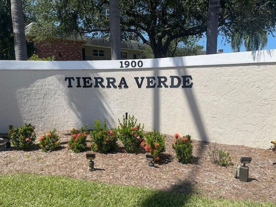 Ground Floor unit, nice, quiet location. Tierra Verde is close to hospitals, grocery stores, shopping, beaches, restaurants, public transportation, and main highways. This unit is rented. The lease is up in September 2026, and the tenant might extend it. New owners have to wait a year before renting (after this tenant leaves ), and the new owner has to wait a year to re-rent. Perfect opportunity for someone thinking about next year's occupancy at this years low prices. Limited showings, the owner does not want to disturb the tenant at all.