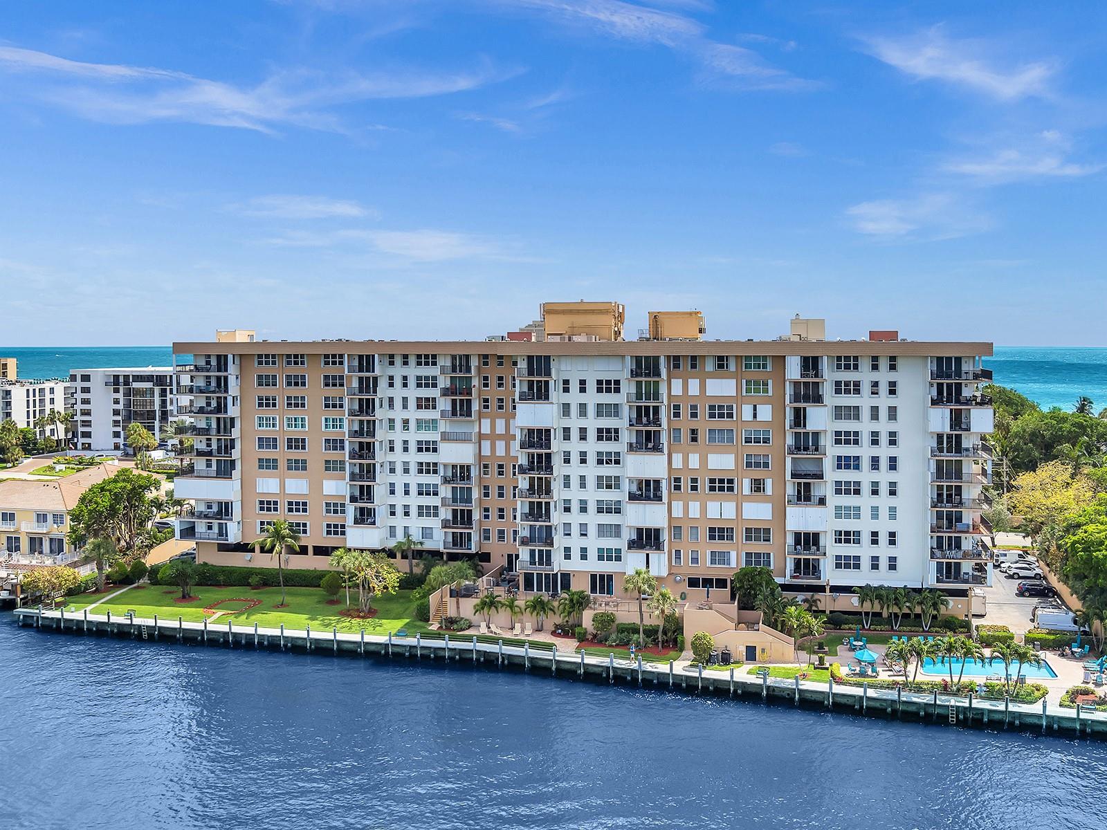 Unit includes 1 parking spot; a second may be rented for $1,000/year (when available). Offered fully furnished, but owner may consider unfurnished for the ideal tenant. This is the best value on the beach in Broward County—unmatched views at an unbeatable price. Bright and airy with an open kitchen, tile throughout, fully furnished, 1,330 sq ft of well-maintained, spotless living space. Enjoy private beach access right across the street, garage parking, direct Intracoastal heated pool, business center, gym, and a beautifully renovated lobby and clubroom. Located a hop, skip and jump away from Deerfield Beach Pier, boardwalk, oceanfront dining, pubs/bars, gift shops and overall entertainment. This is the one you’ve been waiting for—rare deals like this don’t last!
