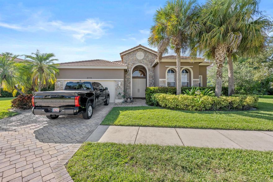 Stunning lake front Millstone Landing beauty with decorative paver driveway, stack stone exterior accents and fresh exterior paint. Step into elegance as your welcomed by the grand entry with volume ceilings, arched doorways and an expansive layout. Serene lake views will draw you into the kitchen featuring granite countertops, complete appliance package, pantry, and breakfast nook. Family room and covered screened porch all enjoy the same relaxing lake views. Lake views follow to the master bedroom featuring expansive walk-in closet, and luxurious ensuite with soaking tub, dual vanities and walk-in shower. 2 additional bedrooms with den or optional 4th bedroom complete the package. Community amenities include tennis, pickleball, basketball, fitness center and outdoor pool. Start living