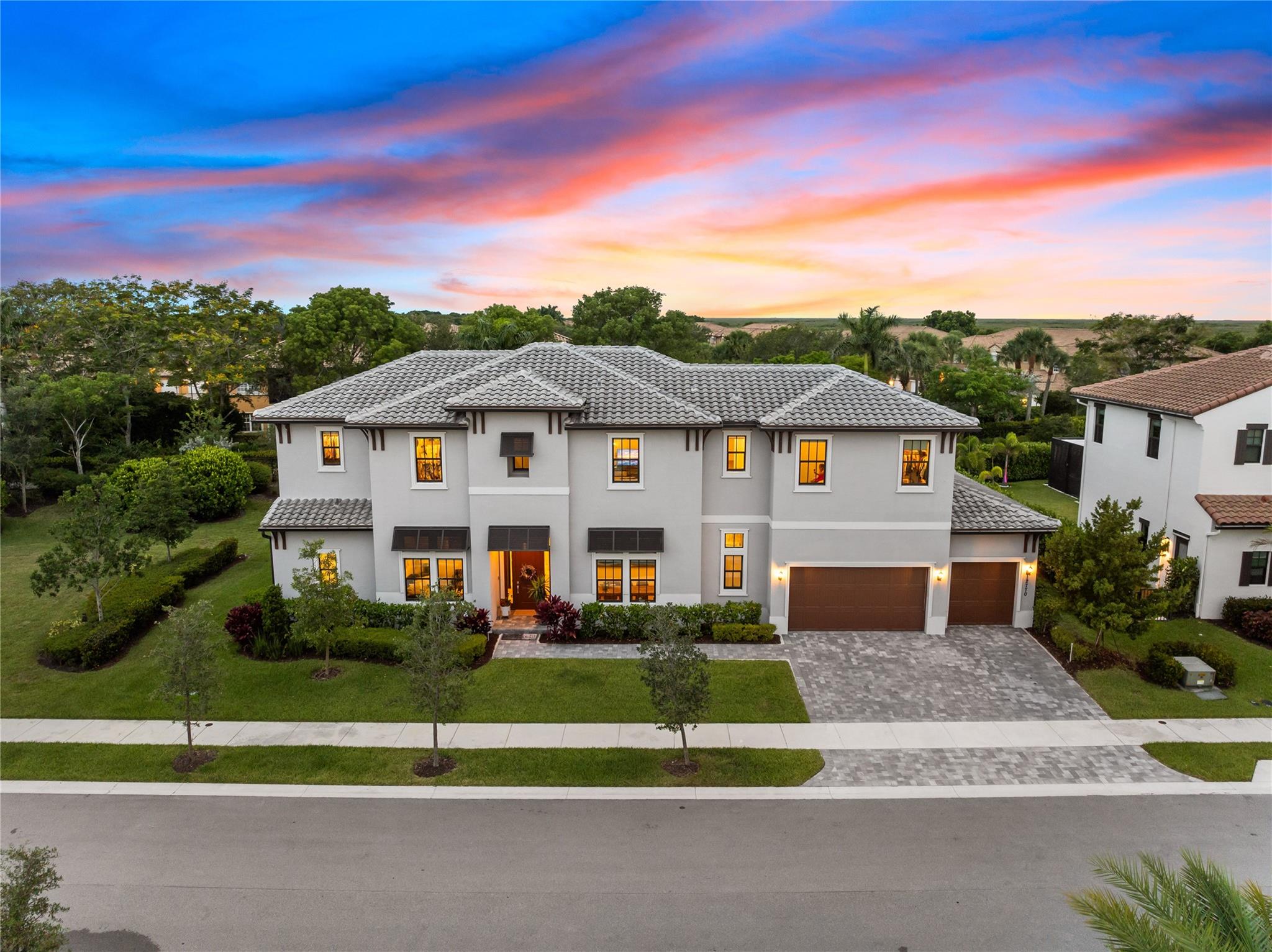 ONLY 2 Years New Parkland Bay Verona Model 5 Beds + Loft, 5.5 Baths Luxury 2-Story Home w/3-Car Garage Awaits! 4 Full Beds w/On-Suite Baths! Downstairs Offers A Chef Kitchen w/Quartz Counters, Island, Stainless Steel Appliances, Gas Stove, Pantry & Even A Coffee Bar, Wood Floors Throghout The Entire Home! Private Full Bed & On-Suite Bath Downstairs w/Cabana Bath Ideal For Inlaws Or Guests, Double Door Entry To Your Formal Living Room & Dining Area, Spacious Family Room w/Custom Built-In Wall Ideal For Entertaining, Spacious Patio w/Large Yard w/Plenty Of Space For A Pool, Huge Upstairs Loft, 3 Beds w/On-Suite Baths, Large Primary Bed w/Sitting Area, Giant Walk-In Closet w/Built-In's, Resort-Style Amenities Including Heated Pool & Spa, Fitness Center, A+ Schools, & 24-Hour Guard Gated!