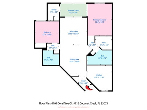 Tiny photo for 4101 Coral Tree Circle #116, Coconut Creek, FL 33073 (MLS # F10531182)