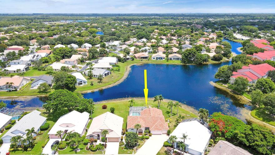 Light and bright 4 Bdrm. 3 Full baths, 3 car garage pool home with expansive lake view. This home features vaulted ceilings, ACCORDION shutters throughout and WHOLE HOUSE GENERATOR.  Additional upgrades include: 2024 garage door opener.  2023 roof, pool heater/chiller and lights. A/C and Water heater are five years old.
