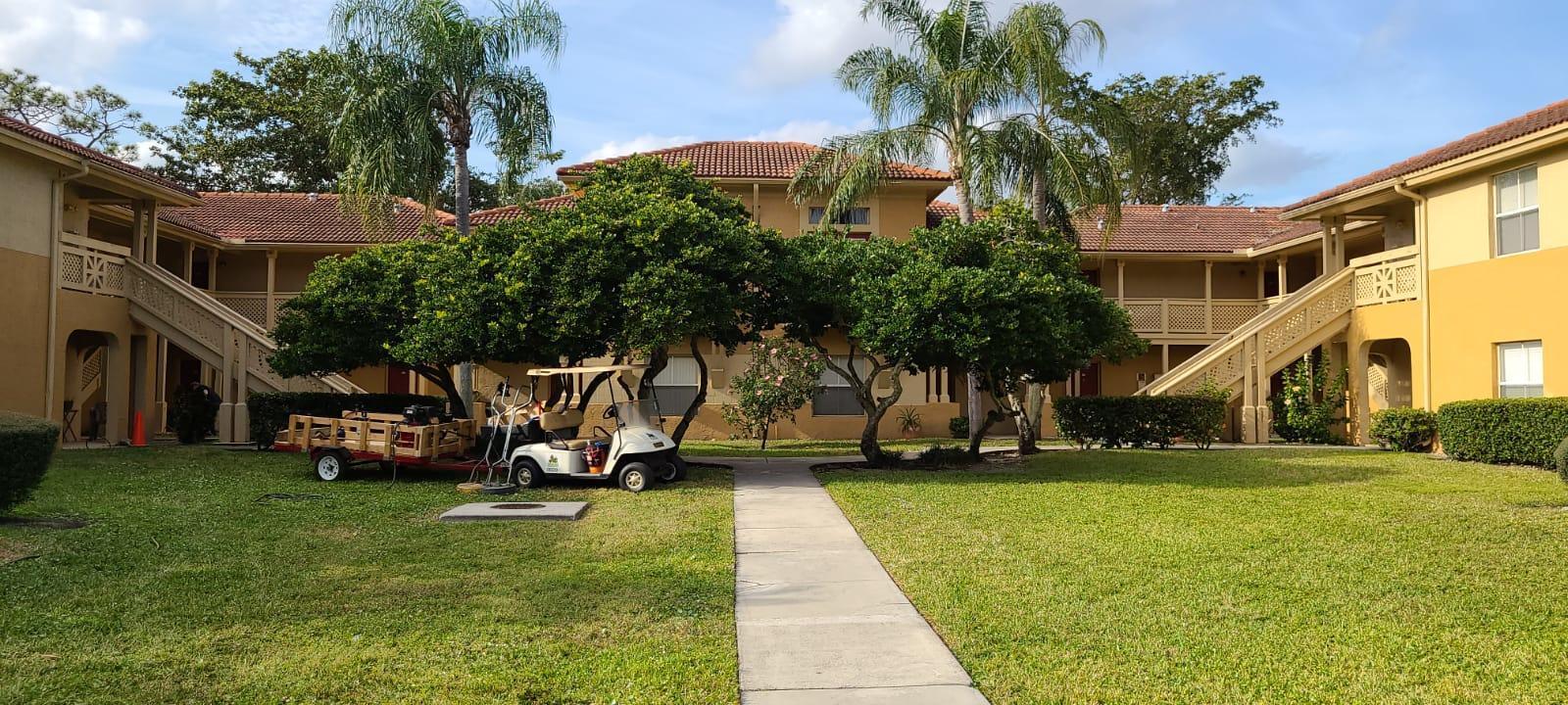 1BR/1BA CondoFirst-floor unit with water views from every room, wood floors, in-unit washer & dryer, and a screened patio. Assigned parking plus plenty of guest parking.Pet-friendly, all-ages gated community with no rental restrictions - perfect for investors! Resort-style amenities include a pool, hot tub, gym & stunning sunsets.✨ Great location near shopping & dining!