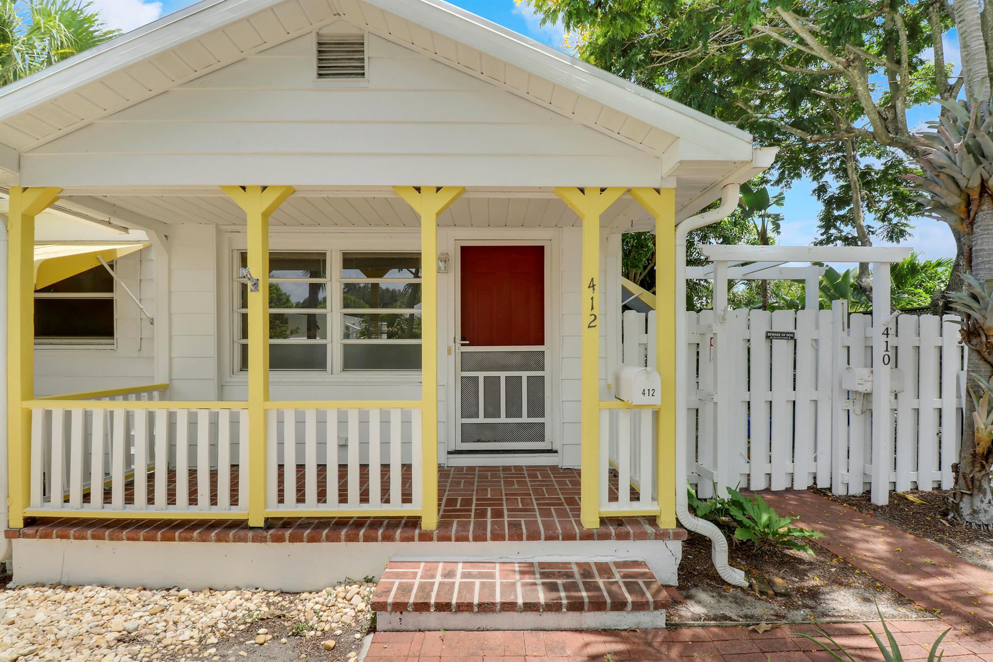 Cute and charming Lake Worth Beach historic cottage features 2 Bedrooms, 1 Bathroom, Central A/C, wood floors, covered porches, laundry on the property. Freshly painted and cleaned. Great outdoor space. Close to the beach and everything in downtown Lake Worth Beach. Unfurnished annual lease. Credit and Background Check Required plus First, Last, and Security.