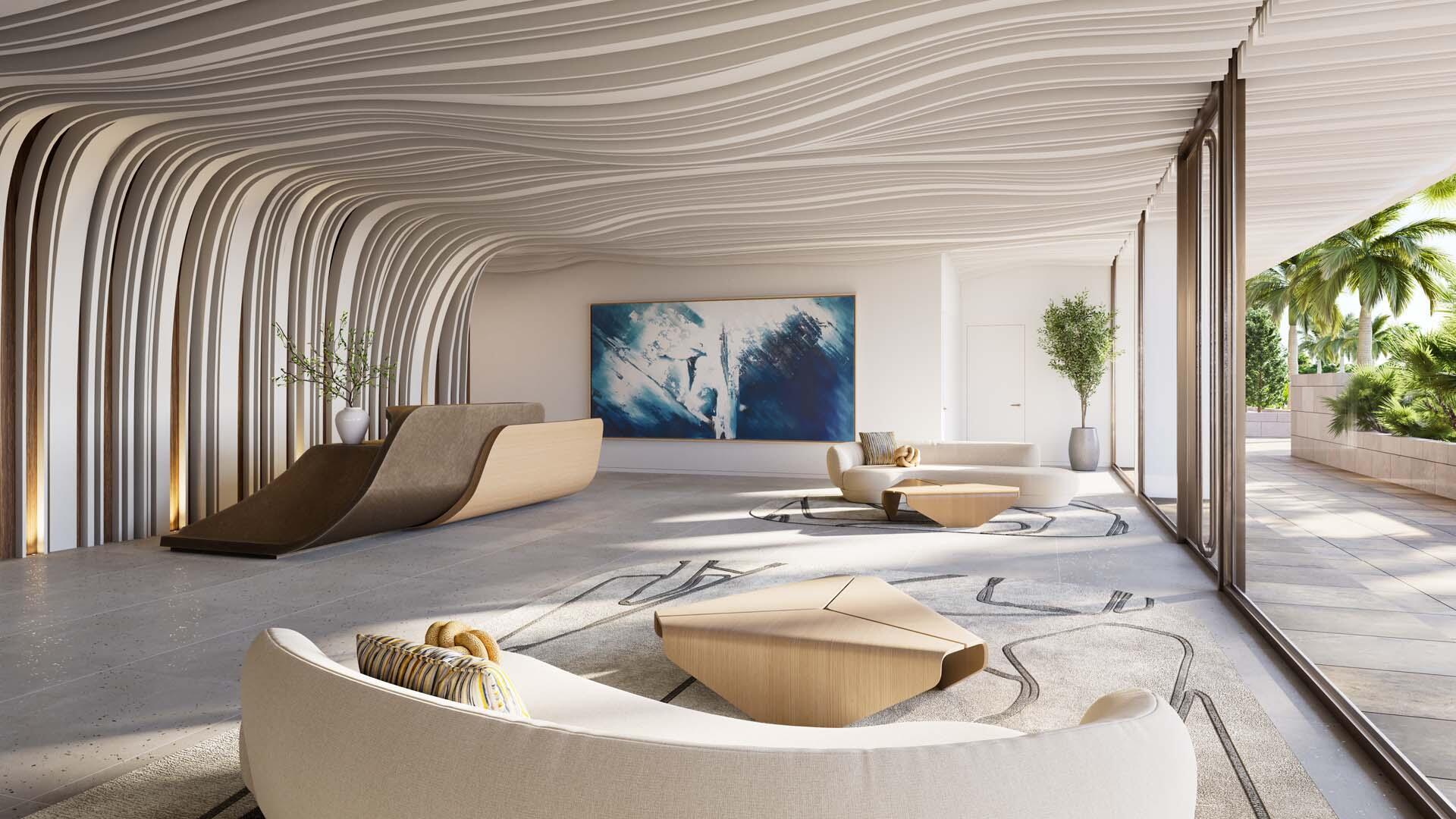 Welcome to Glass House, the first modern glass masterpiece in Boca Raton, designed by the renowned architectural firm Garcia Stromberg and brought to life by the visionary developer behind Alina Residences. Rising nine stories above the vibrant downtown, this exclusive 28-residence sanctuary sets a new standard for contemporary elegance. Residence 82, perched on the southeast corner of the eighth floor, spans over 3,800 square feet under air, featuring 4 bedrooms, 4.5 bathrooms, and expansive covered balconies with sweeping views of The Boca Raton golf course, city skyline, and shimmering ocean. Just minutes from Mizner Park and less than a mile from the beach, this ''house in the sky'' offers the ultimate lock-and-go lifestyle.