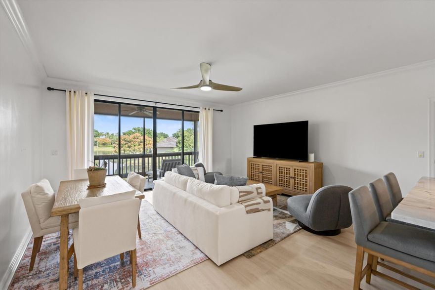 Enjoy serene water views from this beautifully updated 2-bedroom, 2-bath Pebblewood condo in the prestigious Palm Beach Polo Club. The open-concept living area flows seamlessly to a private balcony, perfect for relaxing or entertaining.The kitchen features modern appliances and plenty of counter space, while the master suite offers a peaceful retreat with a spa-like bath. Community amenities include a pool, tennis courts, fitness center, clubhouse, multiple dining options, and manicured grounds--all just minutes from equestrian events, fine dining, and shopping.