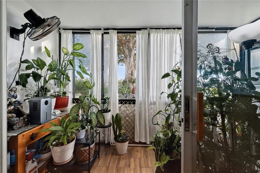 FIRST FLOOR 2BR/2BA SPECTACULAR PGA GOLF VIEW (16th Fairway). UPDATED KITCHEN with high ceiling. Upgraded Master Bathroom. Enclosed patio. High-grade vinyl plank flooring throughout. RECREATION LEASE PAID IN FULL! Amenities include Restaurant, Billiard Room, BBQ/Picnic Area, Clubhouse, Courtesy Bus, Exercise Room, Heated Pool, Library, Putting Green, Sauna, Shuffleboard, Tennis, Pickle Ball, Vehicle Wash Area, Electric Car Charging Station. Close to shopping, dining, highways, International Airport and top-rated medical facilities. 15 min. to beach. SUPER LOCATION! PERFECT GOLFER'S DELIGHT! ACTIVE 55+ COMMUNITY!