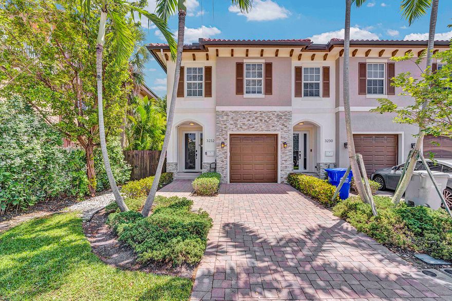Rare Opportunity, No HOA, Beachside Living! Rarely available custom designed 3 bedroom, 2.5 bathroom townhome in Pompano Beach, just one block from the ocean. Built in 2018 and impeccably maintained, this residence offers over 2,000 sq ft of total space, including a 1 car garage. Features include impact windows and doors, a modern kitchen with stainless steel appliances, granite counters, marble backsplash, and hardwood, tile, and marble flooring. Marble bathrooms add a luxurious touch. Enjoy an oversized private garden with a saltwater pool, direct beach access, and a prime location near the Intracoastal, dining, and shopping. Sold fully furnished or unfurnished. Again NO HOA!!