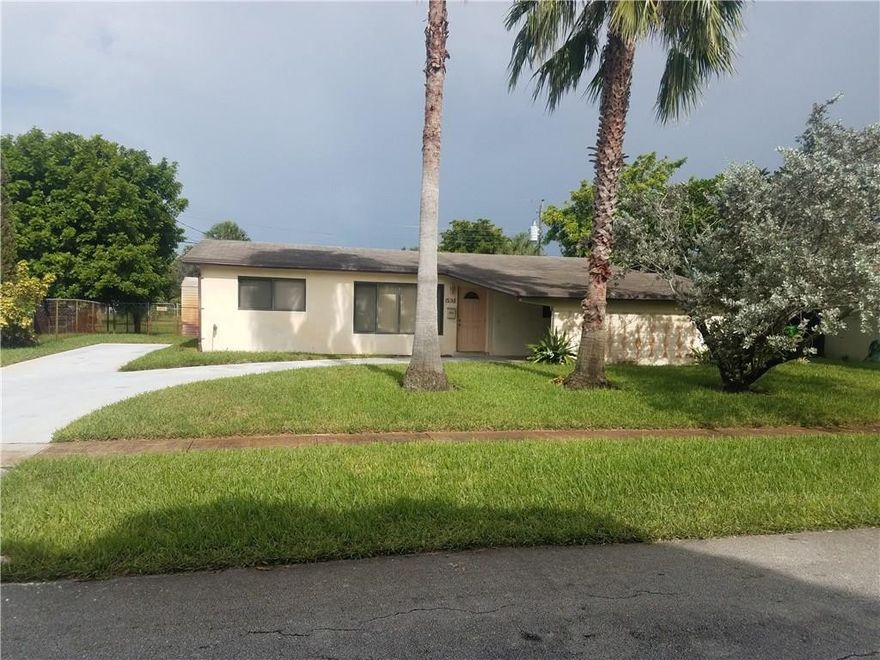 No short sale or REO!!! Lovely 3 bedroom 2 bathroom located in a very quiet neighborhood in Sunrise. Impact windows. Kitchen remodeled with granite countertops and black appliances. Upgraded electrical panel. Large laundry/utility room. Large shed in backyard. Irrigation system with well pump. No back neighbors. No parking restrictions. Plenty of room for RV or boat. No HOA. House was tented in April 2017. HVAC serviced in August 2017. Owners have lived in the house for 39 years.