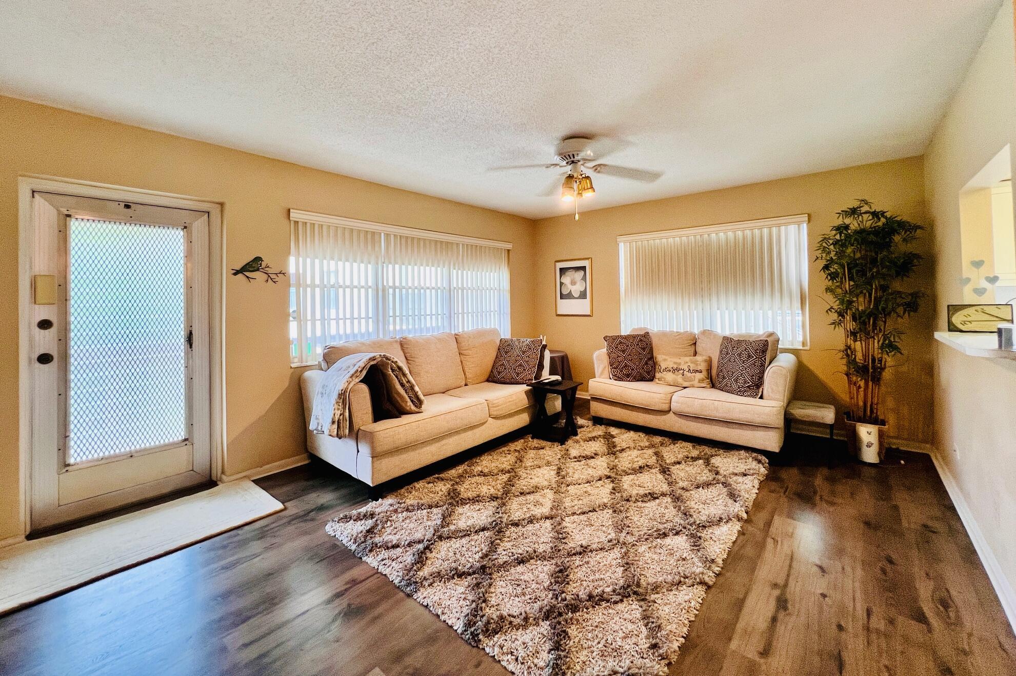 Lovely Corner Condo in 55+ Century Village! Nicely Maintained 1/1.5 With Updates to Flooring and Baths. Enclosed Lanai For Extra Space. Building Features A Private Resident Patio With Seating and Grill. Convenient Location Close to the Popular Somerset Pool, Main Clubhouse, and Haverhill Entrance. Century Village Is A Vibrant 55+ Community Centrally Located in Highly Desirable Palm Beach County! Enjoy Resort Style Living With So Many Amenities...