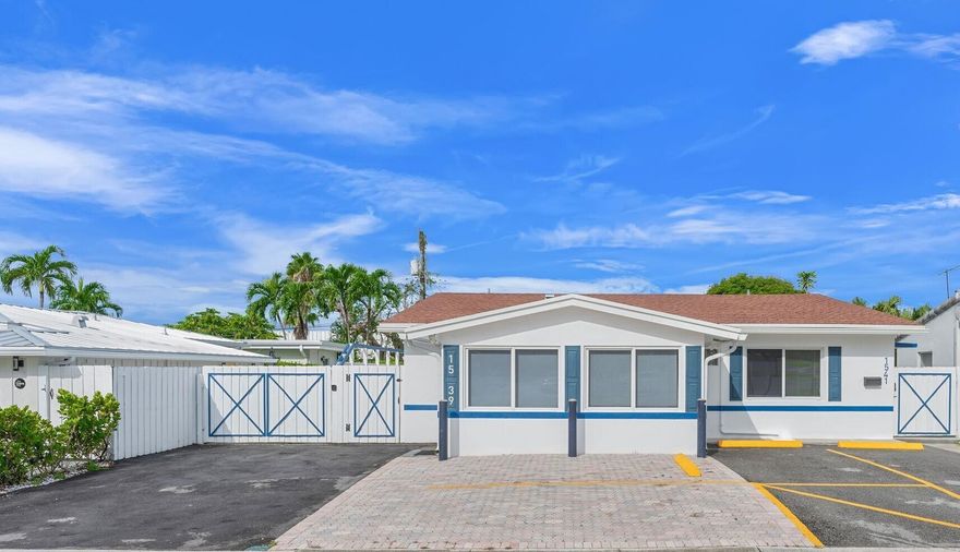 Beautiful 1BR/1BA in the heart of Fort Lauderdale! Just 2 miles from the beach, Las Olas, and downtown. This furnished, turn-key home features parking for 2+ cars, a private fully fenced pavered patio, brand new tile floors, impact windows, new roof, and large storage closet with built-ins. Enjoy stainless steel appliances including a new dishwasher, plus a new washer & dryer.Rental options:(A) $2,300/mo as is(B) $2,600/mo w/ all utilities included(C) 1 month free w/ 13-month leaseModern, updated, and move-in ready -- live the Fort Lauderdale lifestyle!