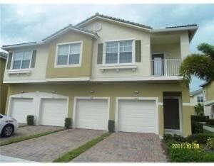 Beautiful 3 bedroom 2 bath upstairs spacious townhome right across from the pool. This gated community's location is close to 95, shops, golf and beaches.Sorry NO pets. MUST have a 700 & up Credit score even for both husband and wife. One car garage.Application $100. Background check & credit check needed.First, last and security and HOA also wants a security fee of $200. Call the office to make sure that amount has not changed.Wonderful pool area and workout room.