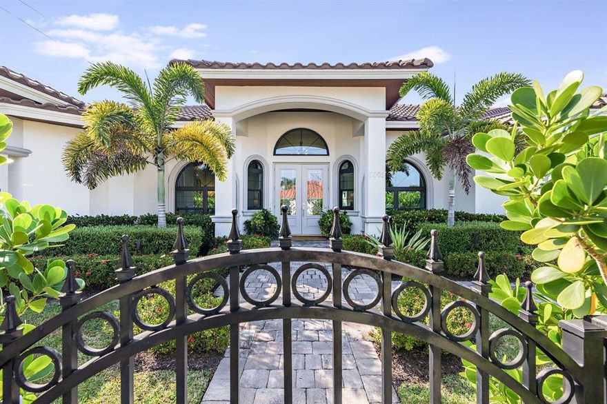 Gorgeous newer construction in the sought after South of Southern neighborhood. Walk through the light filled foyer and be wowed by the incredible high ceilings and open floor plan. No detailswere missed in the construction from crown moldings to breathtaking marble floors. One of a kind indoor/outdoor living space that creates an unparalleled living experience. The Primary Bedroomfeatures a sun filled sitting area with expansive bedroom space and bathroom. Lovely dining room and large office/den with glass French doors. Stunning salt water pool and spa with outdoor kitchencomplete the indoor/outdoor living experience. Just a block from South Flagler and the Intracoastal Waterway. Large lot with plenty of green space.