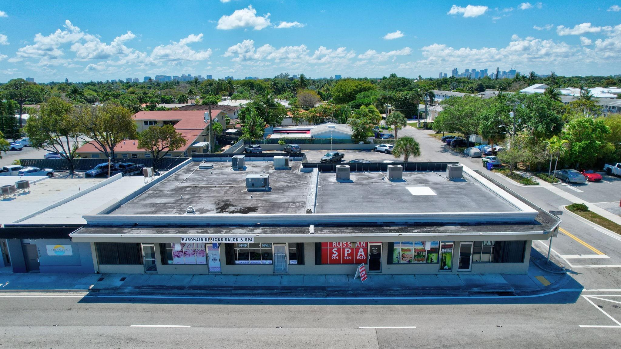 Property offers ideal frontage on E Oakland Park Bl with direct turning lane access and corner exposure. In an
area where parking commands a premium, this parcel offers spaces for 26 vehicles. It is situated 5 blocks west
of Federal Hwy and within walking distance of Coral Ridge Mall (Publix & Target) and the new Oaklyn
Apartments (274 units built in 2023). The daily traffic count is 35,000 on this 6 lane artery. Built as two adjacent
buildings, this property has a total of 6,300 SF divided into six bays. Each bay is metered separately and offers
both front and rear access. This fully leased center yields average rents at $24/sf and annual gross at
$142,500. Accommodations may be possible for an owner user, please call. Drive by but please do not disturb
businesses.