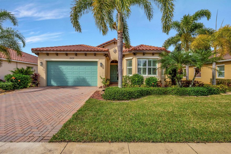 Lovely 3 bedroom 2/12 bath lakefront home in the desirable gated community of Portosol. This home features a large entrance foyer with trey ceilings in living room and master. Plantation shutters and solar shades, closet systems, new washer and dryer, newer A/C with UV light. In the evening, enjoy the lovely lakeview on the extended patio, with your favorite  beverage watching all of natures finest!!