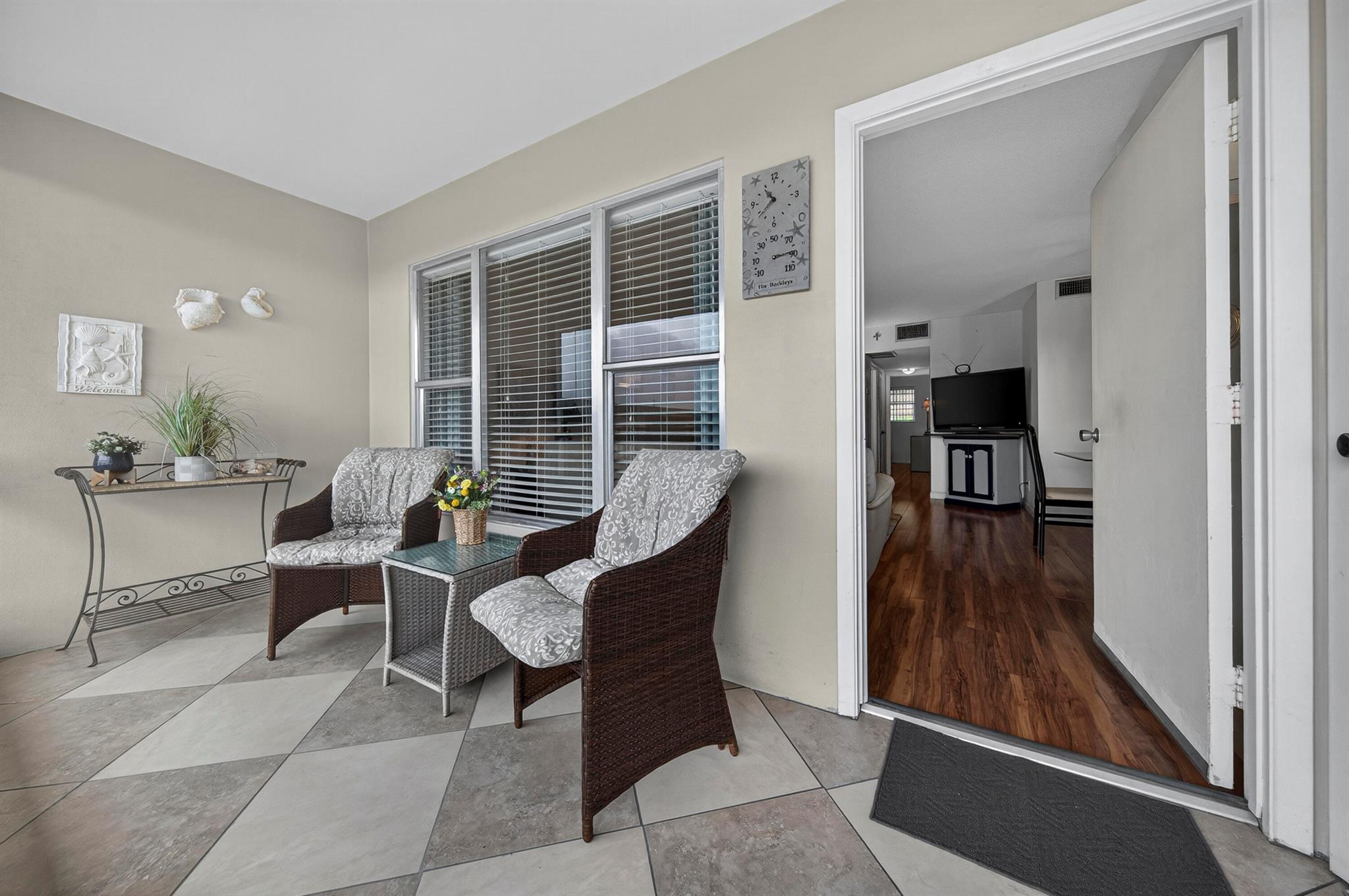 Relaxed Coastal Living for 55+Move right into this beautifully furnished 2-bedroom rental in a vibrant 55+ community, only 1 mile from the beach. This turn-key home features comfortable, stylish decor and access to two heated pools. Perfectly located near great restaurants and shops, it's coastal living made easy.