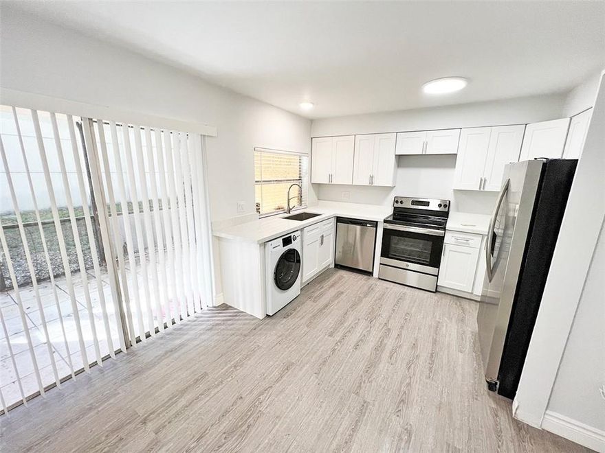 **EASY SHOWINGS** Renovated and beautiful 2/1 UNIT. Spacious and bright kitchen. Living room with laminate flooring. Washer & dryer In unit !!. Excellent location close to restaurants, malls, and major highways. You can't miss this opportunity to make it your home! *One parking spot assigned.UTILITIES:- Tenant pays water/sewer/trash fee of $39/monthly. - Tenant pays electric, cable, internetLEASE TERMS: - Annual lease, minimum one year. Longer term available.- Condominium association approval requiredMOVE-IN COSTS:- First months rent. - ONE-TIME non-refundable Risk Fee (Based on credit score) + $399 admin fees or standard 2-month security deposit + $99 admin fees.- Renters insurance required