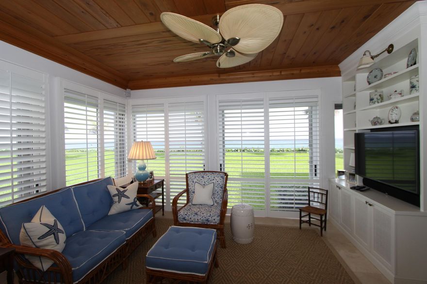 Completely renovated and professionally decorated, this turn-key condominium has a spectacular oceanfront view. Awaken to the most beautiful sunrises surrounded by the finest finishes. Wolf range, Sub Zero fridge, California Closets, custom built-ins throughout. 3 bedrooms and 4 bathrooms of luxury. All sconces excluded but will be replaced by owner. Master bedroom curtains excluded.