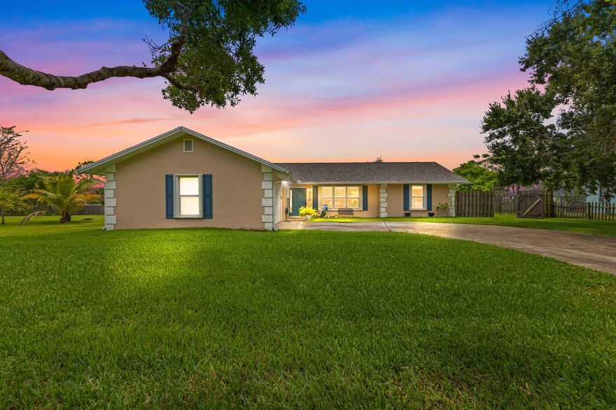 SELLER OFFERING $5K IN SELLER CONCESSIONS. What a Deal !!!Dream Home with extra lot . Two properties for the price of one, This recently updated 3 bedroom, 2 bathroom home is situated on a double lot for a total of .66 of an acre(2 separate parcels are included with sale). The price includes 105 Sandalwood and 107 Sandalwood (vacant lot). This home has a great layout with living and family room. Upgrades include New Roof ( April 2025), New A/C (July 2024), Updated Kitchen (June 2025) and Updated Bathrooms (May 2024). Accordion Shutters makes it easy and fast to secure your home. Located in the small laidback community of Sandalwood Estates. Low HOA fee of $85/mth includes water. 2 minutes to I-95,5 minutes to downtown Ft. Pierce and 15 minutes to the beach. Enjoy low county only taxes.