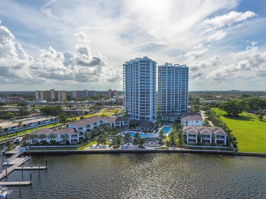 One of only 4 Tiffany Floorplans at highly coveted Water Club in North Palm Beach. Offering 4 bedrooms, 4.5 bathrooms + Den with over 3,600 sqft under air and 4 outdoor terraces. This unique and completely customized floor plan combines two residences into one, creating the opportunity to live like you're in a home in the sky, with all the amenities of Water Club living at your fingertips. Enjoy direct elevator access from two private entryways. Soaring 10-foot ceilings and floor-to-ceiling impact glass give expansive views of the Intracoastal and Atlantic Ocean to the east, and unparalleled sunset views to the west.