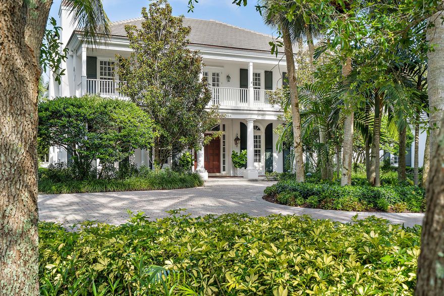 Exquisite coastal home in oceanside Seminole Landing--a gated enclave of 86 homes w/ dedicated beach access  featuring homes from 2 million for land value to 79 million for a 7+ acre oceanfront estate. Beautifully sited on 1+ acre cul de sac,  this timeless residence by award winning architects Schwab & Twitty offers Privacy + Serenity amidst enchanting, tropical landscaping.   A grand brick driveway + stunning gas lit entry veranda greet you.  Interiors combine refined elegance and modern functionality with  artful use of natural materials including brick and wood flooring.  Breathtaking outdoor area w/ pool, gazebo and dock (great for fishing) offer the perfect venue for entertaining and family fun! North Palm Beach offers true 'Village' living, between the ocean and Intracoastal waterways, featuring marinas, parks, a library and the new 2020 renovation of the North Palm Beach County Club featuring a signature Jack Nicklaus waterfront golf course, tennis, pool and exquisite dining (no membership required).  Seminole is minutes from world class shopping, dining, educational, sport and cultural venues as well as Palm Beach International Airport.