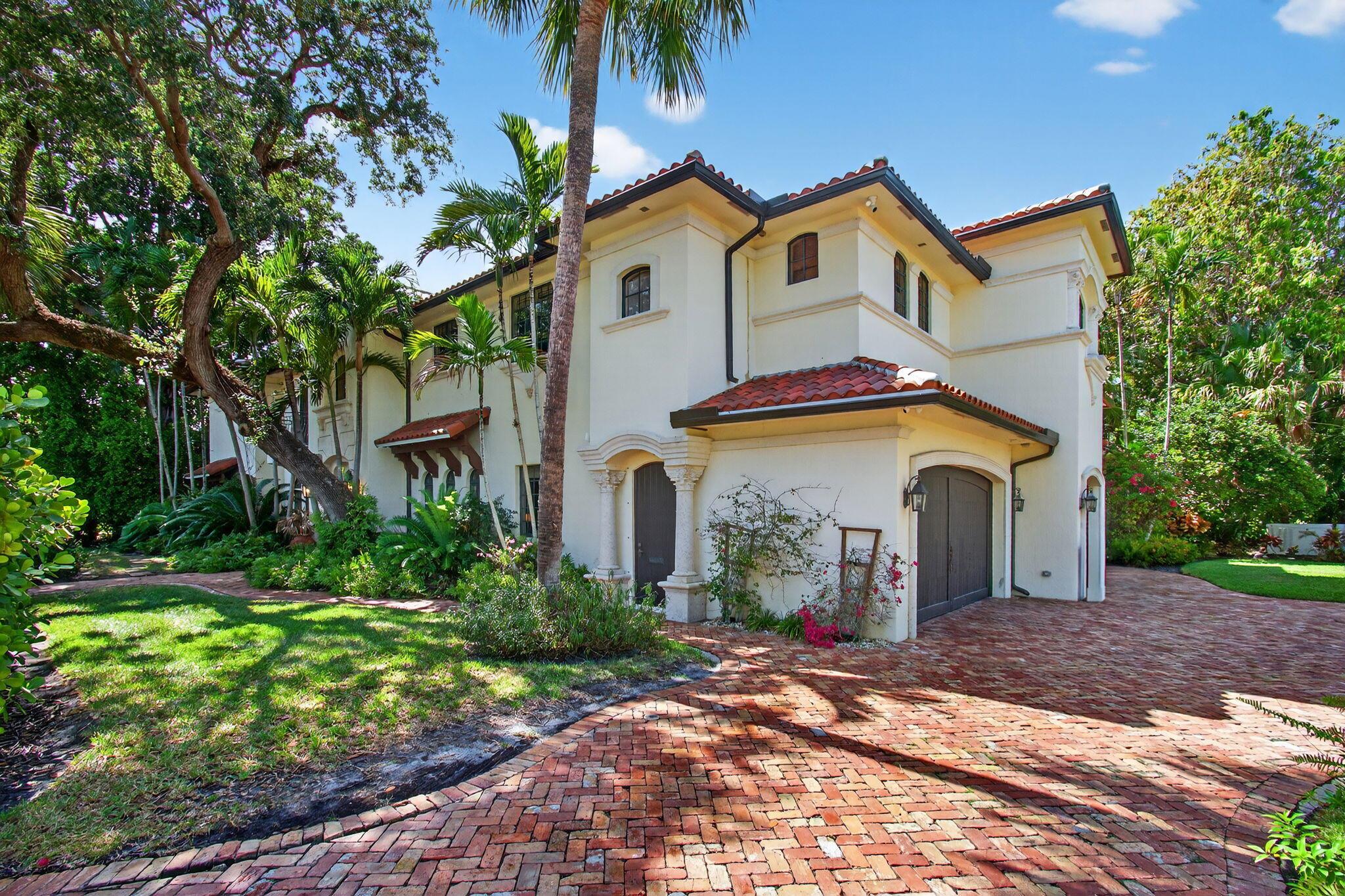 Ultimate elegance! This remastered estate is on an oversized corner lot in Boca's esteemed Old Floresta neighborhood. Warmth, love, and ''family'' exude. The gourmet kitchen, 2 living rooms, media room, and lushly landscaped backyard are ideal for entertaining. Enjoy Miele, Bosch, Wolf, and Sub Zero appliances and a gas stove. There is a 2nd refrigerator in the butler's pantry. All 5 bedrooms are en-suite. There is a an office with a very large storage room on the 1st floor. The spacious laundry room is conveniently located on the 2nd floor. The primary suite features 2 grand walk-in closets, a fireplace, and large balcony. There is an EV charger in the 3 bay garage. Enjoy extra peace of mine with a full house generator, 2 security systems, and 12 cameras. This home is a rare opportunity
