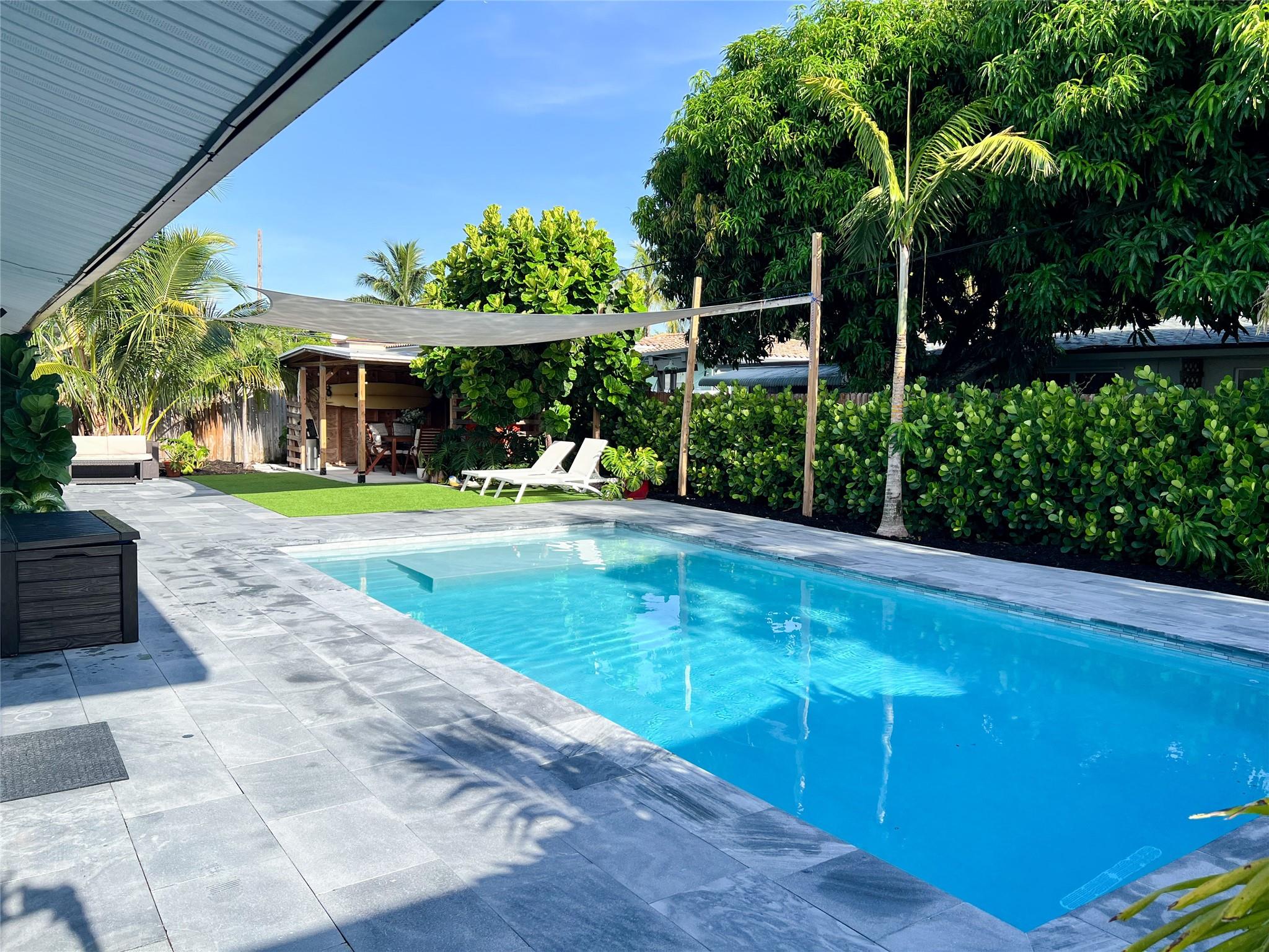Bright & Spacious Unfurnished 3-Bed, 2-Bath Home with Pool 5 Minutes from the Beach
Enjoy coastal living in this beautifully updated single-family home in the heart of Pompano Beach. With a brand-new saltwater pool, turf backyard, and modern upgrades throughout, this home is designed for both comfort and style and yes, pets are welcome!
Additional Property Highlights:
- Open floor plan with lots of natural light throughout
- Updated kitchen featuring stainless steel appliances and plenty of storage
- New roof currently being installed for added peace of mind
- Located in a quiet, family-friendly neighborhood
This move-in ready home is ideal for families, professionals, and pet lovers looking to enjoy the best of South Florida living.