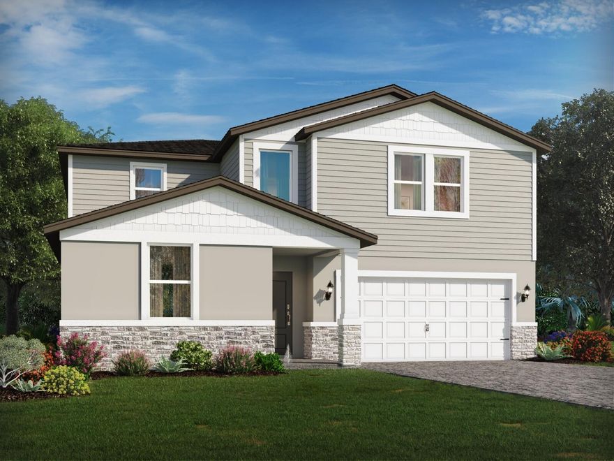 Brand NEW energy-efficient home! Entertain guests with ease with an open kitchen which overlooks the dining and great room. First floor flex space can be best used to fit your family's needs. Upstairs primary suite features an oversized walk-in closet. Move-in ready homes are now available at Terra Lago. New single-family homes in Indiantown, future residents will have access to resort-style amenities including a clubhouse, pool, walking trails, and more. With convenient access to both Martin and Palm Beach County, Terra Lago will be the perfect place to call home.