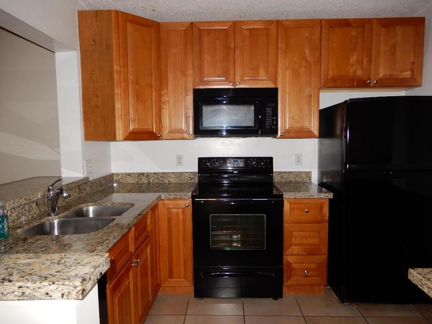 Nice centrally located community.  Excellent schools.  Upgraded unit.  Water and basic cable included.  
No pick up trucks, no commercial  vehicles, no motorbikes, NO PETS