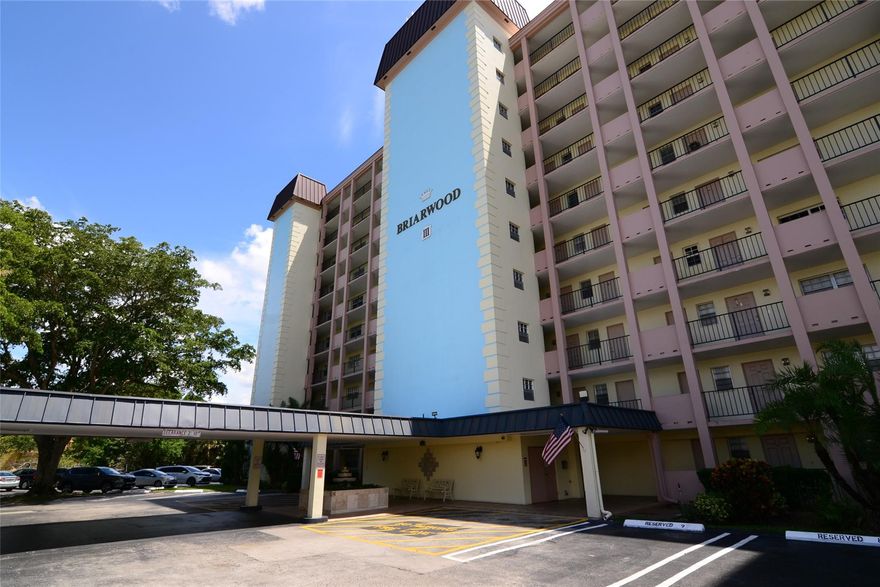 2-bedroom, 2-bathroom condo, centrally located within downtown Coral Springs, in the all-ages section of Briarwood Club Condo - Building 3. Split plan layout, nice size rooms, spacious kitchen, screened-in balcony with relaxing views of canal and common area, two separate entryways. Secured building via the lobby. Well-maintained community with amenities including clubroom, heated pool, outdoor BBQ area, shuffle board, and a designated car washing area. Property is close to the NW Regional Library, restaurants, shopping, houses of worship, medical services & more. Building has passed its 40 and 50-year inspections. Unit is priced to sell and ready for your personal touches.