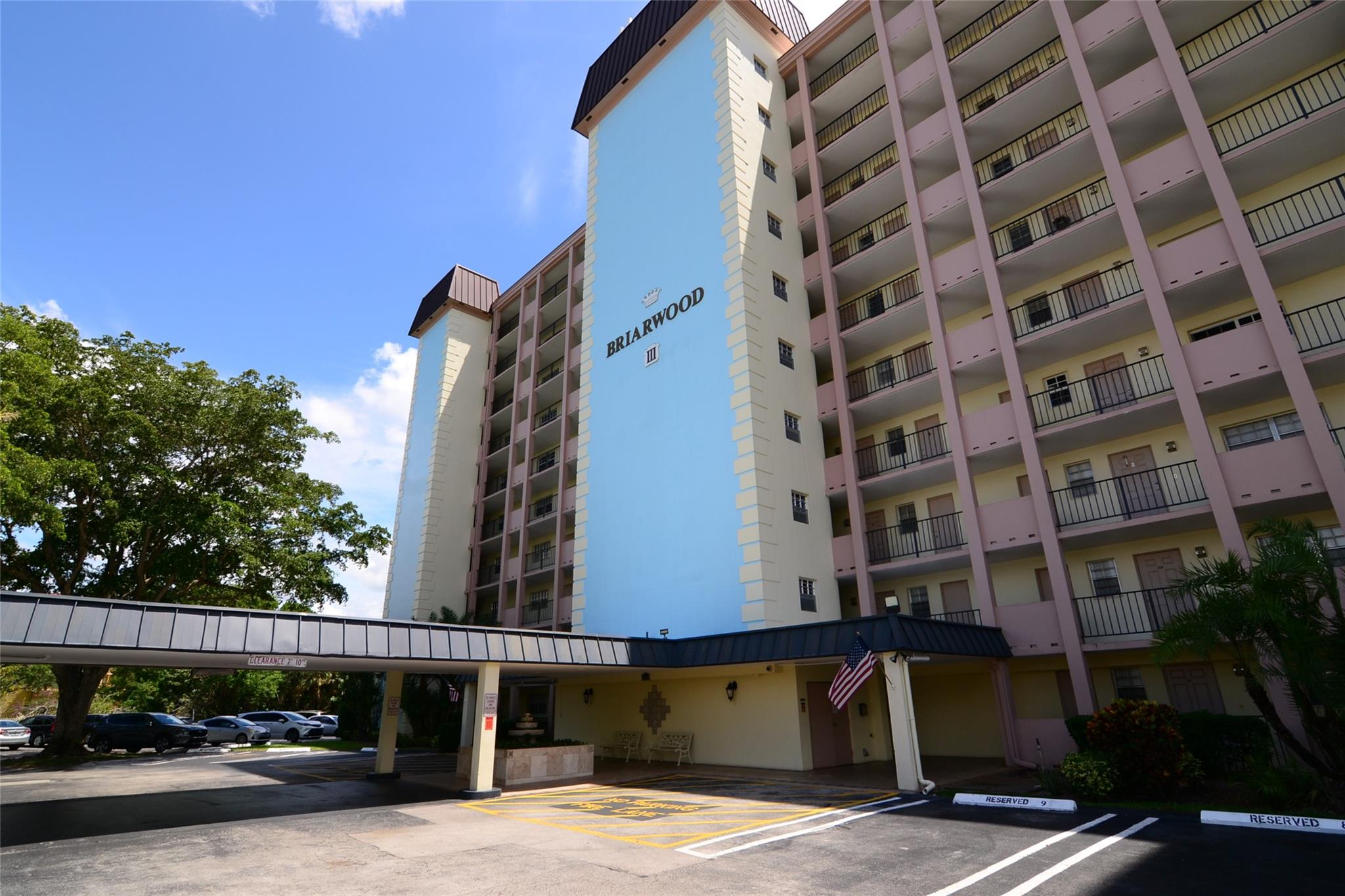 2-bedroom, 2-bathroom condo, centrally located within downtown Coral Springs, in the all-ages section of Briarwood Club Condo - Building 3. Split plan layout, nice size rooms, spacious kitchen, screened-in balcony with relaxing views of canal and common area, two separate entryways. Secured building via the lobby. Well-maintained community with amenities including clubroom, heated pool, outdoor BBQ area, shuffle board, and a designated car washing area. Property is close to the NW Regional Library, restaurants, shopping, houses of worship, medical services & more. Building has passed its 40 and 50-year inspections. Unit is priced to sell and ready for your personal touches.