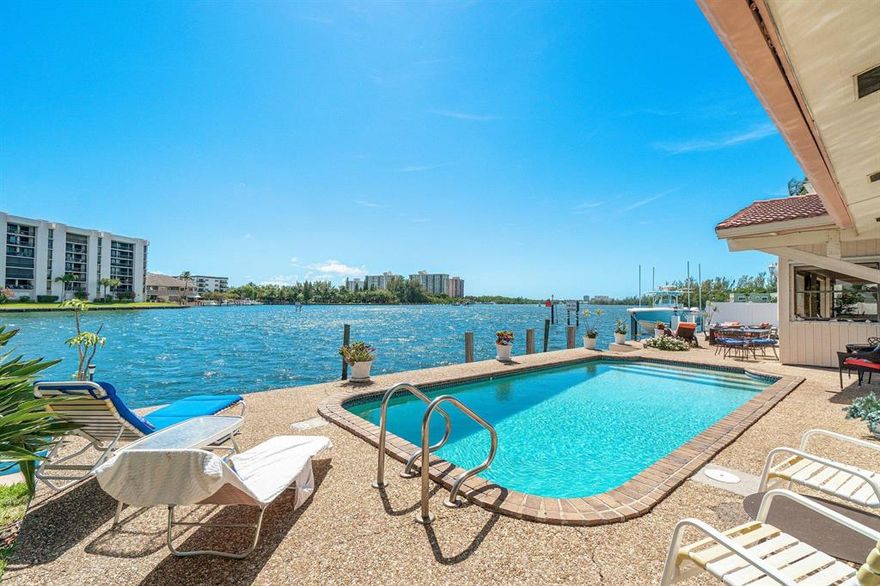 Iconic location on the wide open intracoastal waterway welcomes you home.  Unsurpassed views that are undeniably what South Florida is all about! A rare opportunity awaits with 85' of DIRECT intracoastal with outstanding potential. A boat lover's dream! Customize this single family, ranch style pool home or develop the site to accommodate your dream oasis.  Boca Harbour is centrally located surrounded by shopping, restaurants, highways and minutes to the beaches. There is no HOA fee and no lack of multi-million dollar homes that occupy the neighborhood.