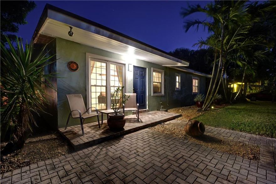 LIVE IN WILTON MANORS!  This 2/2.5 home is just what you need.  Don't let your buyers be hurt by insurance rates that keep creeping up.   Keep your insurance costs down! New roof!  Impact Windows and Doors.  2 bathrooms renovated! Second bedroom is being used as home office.  Open Floor Plan, Laundry room, stainless steel appliances, granite counter tops.  Outdoor space to live for!