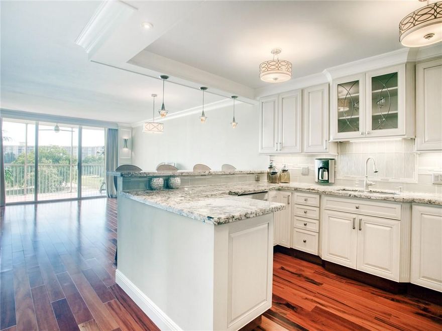 STUNNING, ONE OF A KIND TOTALLY RENOVATED 2-BEDROOM PLUS DEN, 2-BATH CONDO AVAILABLE FOR YEARLY RENTAL AT PALM-AIRE. ENJOY FLORIDA STYLE LIVING IN THIS COMFORTABLE CONDO OVERLOOKING THE PALMS GOLF COURSE. PROPERTY FEATURES HIGH QUALITY WOOD FLOORING THROUGHOUT INCLUDING BEDROOMS. OVERSIZED GOURMET OPEN KITCHEN WITH GRANITE COUNTERTOP, BUILT IN COFFEE MAKER, HIGH QUALITY WOOD CABINETS AND STAINLESS STEEL APPLIANCES. LARGE MASTER BATH WITH JACUZZI AND CUSTOM MADE WALK-IN CLOSET. IMPACT WINDOWS AND SLIDER. CROWN MOULDING IN EVERY ROOM. SURROUND SOUND THROUGH OUT, NEWER A/C UNIT. BRING YOUR QUALIFIED TENANTS.