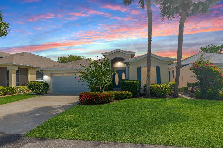 Embrace the ultimate active 55+ adult lifestyle in this elegant 2BR/2BA/2CG home with a flexible bonus room, perfectly situated in Kings Isle, Isle of Capri in the heart of St. Lucie West. Designed for comfortable living and easy entertaining, the open layout features tile and laminate flooring, plus separate family, living, and dining spaces. The spacious kitchen offers warm wood cabinetry, all  appliances, and a sunny breakfast nook. Retreat to generous bedrooms, then step outside to your oversized covered and screened lanai--perfect for morning coffee or evening gatherings. Live life to the fullest with resort-style amenities: pool, tennis, fitness center, and a nonstop calendar of clubs, classes, and community events!