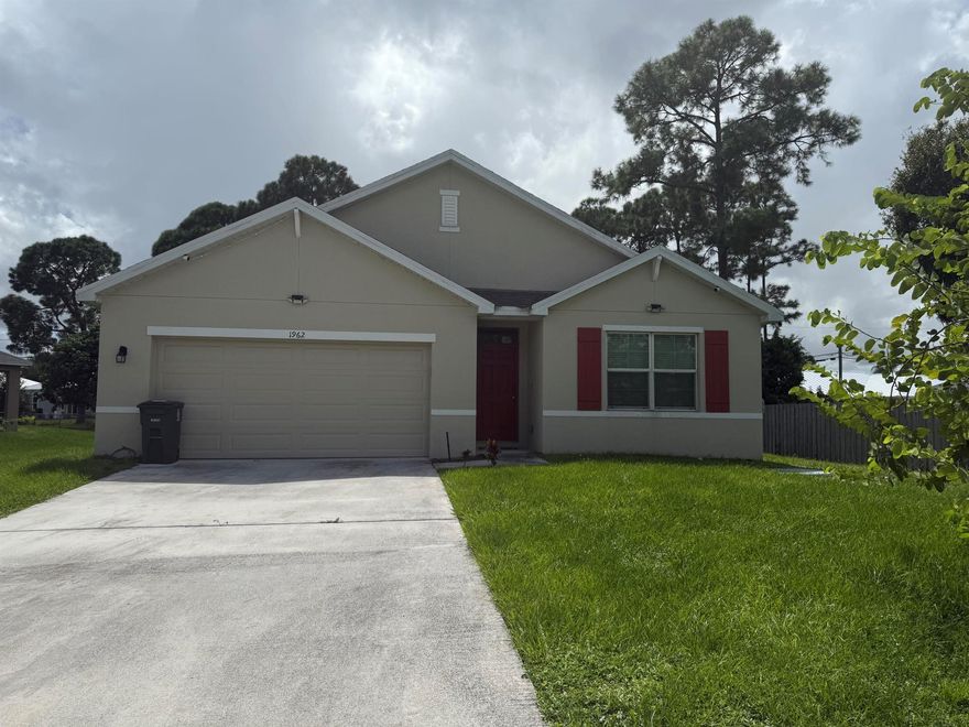 Spacious 4 bedrooms and 2 bath newer smart  home for rent conveniently located to Tradition, St. Lucie West, Crosstown Parkway and I-95 for commuters.  Open concept plan features center island and stainless appliances. Lawn service and washer and dryer included.