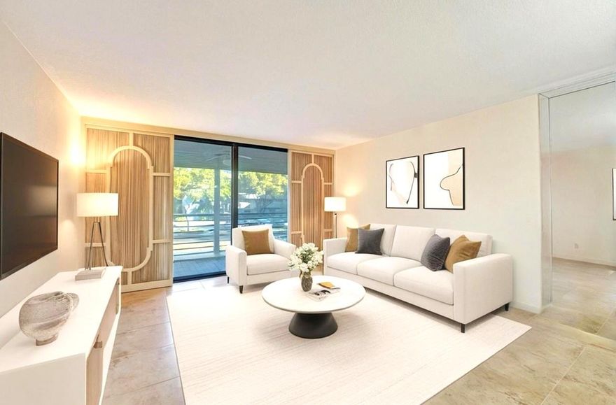 Cozy new condo in Pembroke Lakes nestled in the desirable 55+ gated community of Colony Point, this beautifully updated condo features over $50K in upgrades. Step inside to find NEW IMPACT DOORS & WINDOWS, spa-inspired bathrooms, and tile flooring throughout creating a seamless flow. Kitchen offers an abundance of cabinetry, sleek countertops, stainless steel appliances, and eat-in area. The primary bedroom is filled with natural light from its expansive windows, freshly painted interior with knockdown textured walls and ceilings add a modern touch. Covered screened patio is perfect for peaceful evenings or colorful sunsets. Washer/dryer in the unit.  Well-maintained with mature trees & beautiful lakes. Pool, gym, cable,  and more—all included in the maintenance. Come see before its gone!