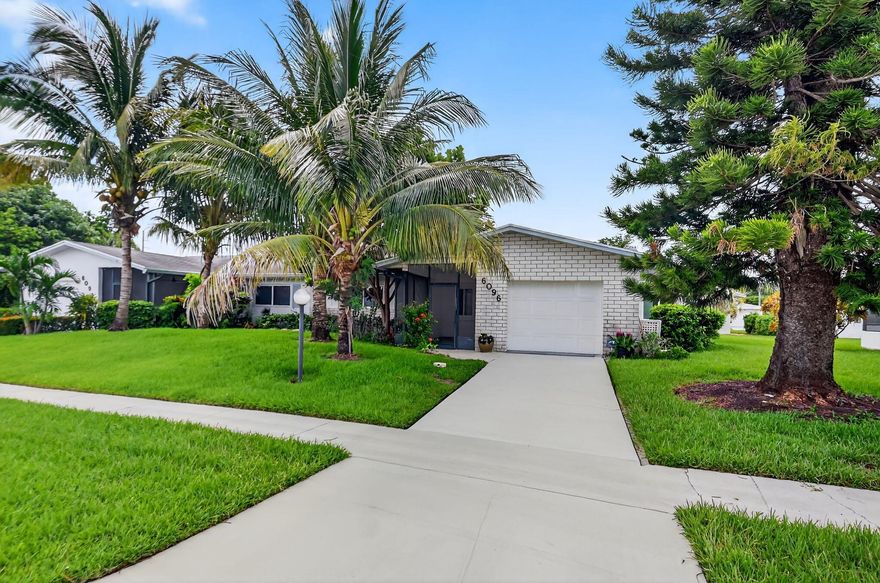 Discover the comfort of this immaculate, free-standing villa in the heart of Delray Beach. Thoughtfully renovated with tasteful finishes throughout, this home features hurricane impact windows for peace of mind, spacious living areas, and a clean, modern feel. Enjoy the convenience of nearby shopping and dining, all with the benefit of a very low HOA. A great opportunity for easy living in Delray Beach.