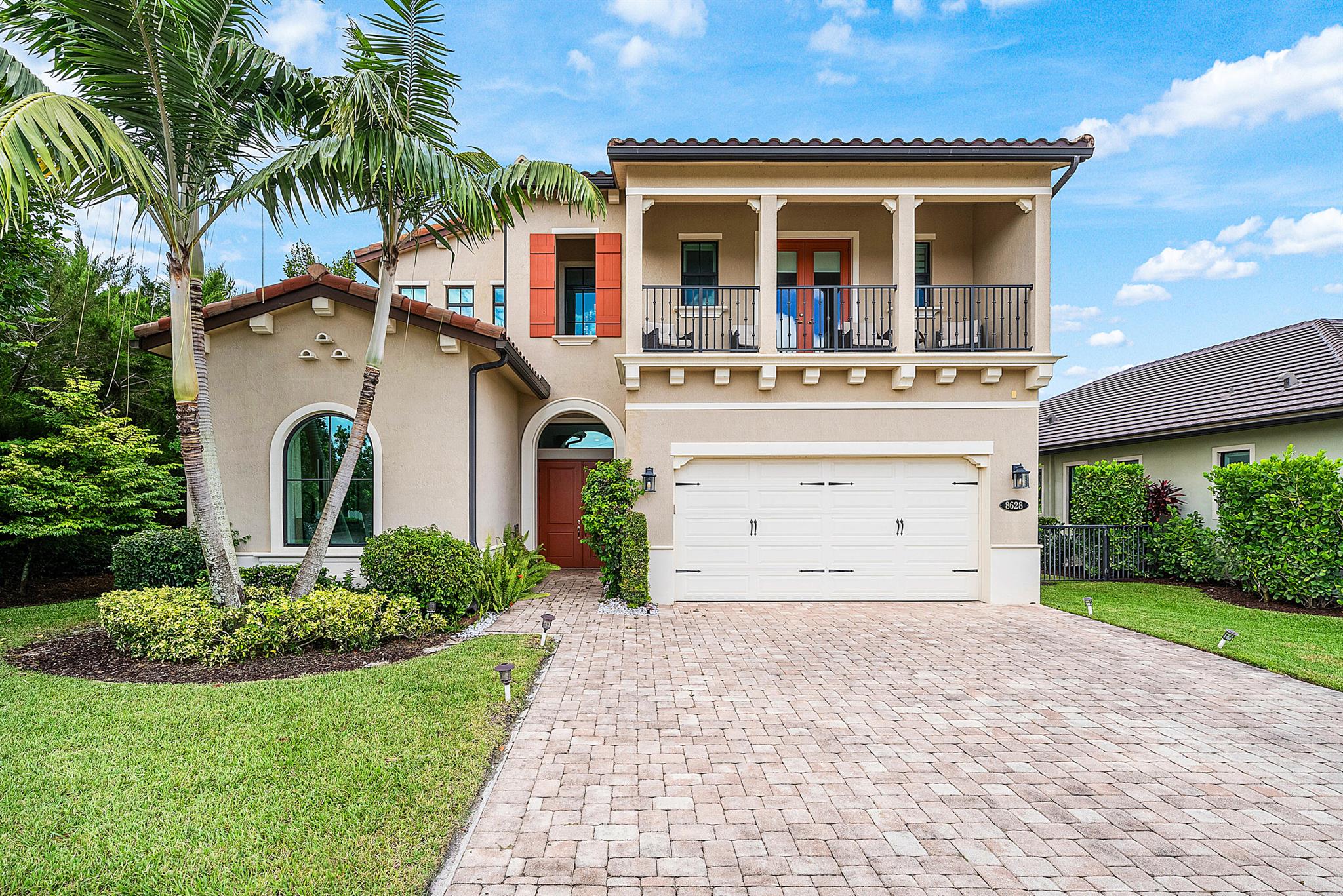 Experience refined living in this Provence model estate at Palm Meadows, showcasing over $300K in bespoke upgrades. This 4BR/4.5BA residence features soaring ceilings, designer finishes, and a seamless open layout that defines sophistication. The gourmet kitchen and spa-like primary suite set the stage for elegance and comfort, while en-suite bedrooms offer privacy for family and guests. Perfectly positioned on a rare end lot beside a tranquil park, the home also boasts a private screened-in backyard oasis--ideal for entertaining or quiet relaxation. A true Palm Beach luxury retreat.