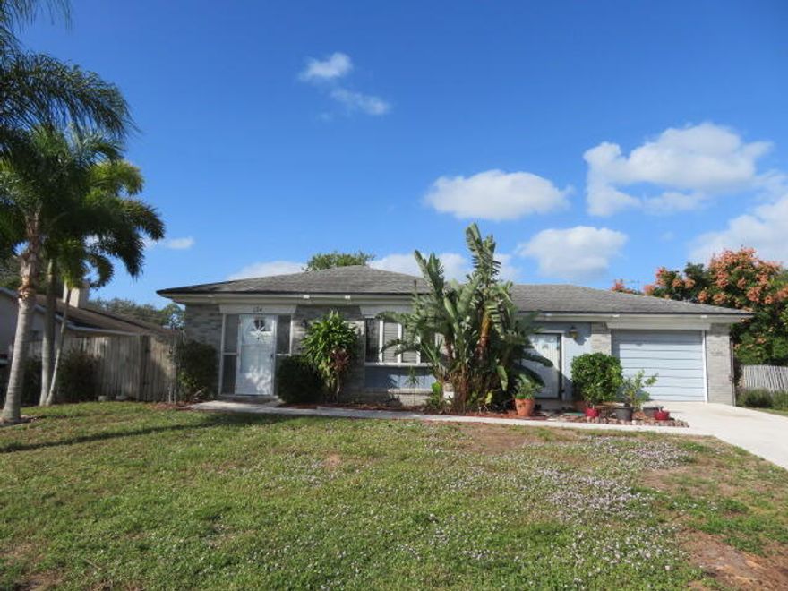 Great opportunity to rent a spacious 3BR/2BA pool home with 1,862 sq ft under air, a 1-car garage, and bonus room ideal for a home office, hobby space, or additional living area. This home features tile flooring throughout, a laundry room with washer & dryer, and a fenced backyard with mature mango trees, private pool, and storage shed. Home is connected to public water and sewer for added convenience. Conveniently located near shopping, dining, and major roadways. Available for immediate occupancy. Tenant responsible for utilities, lawn care, and pool maintenance.  Rent today!